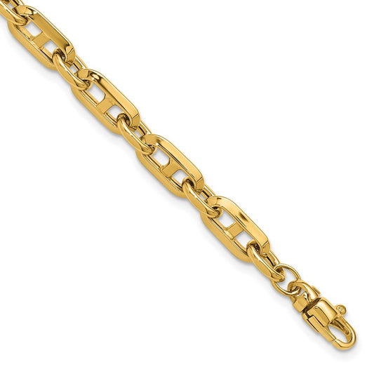 14K Yellow Gold Polished Fancy Link Bracelet