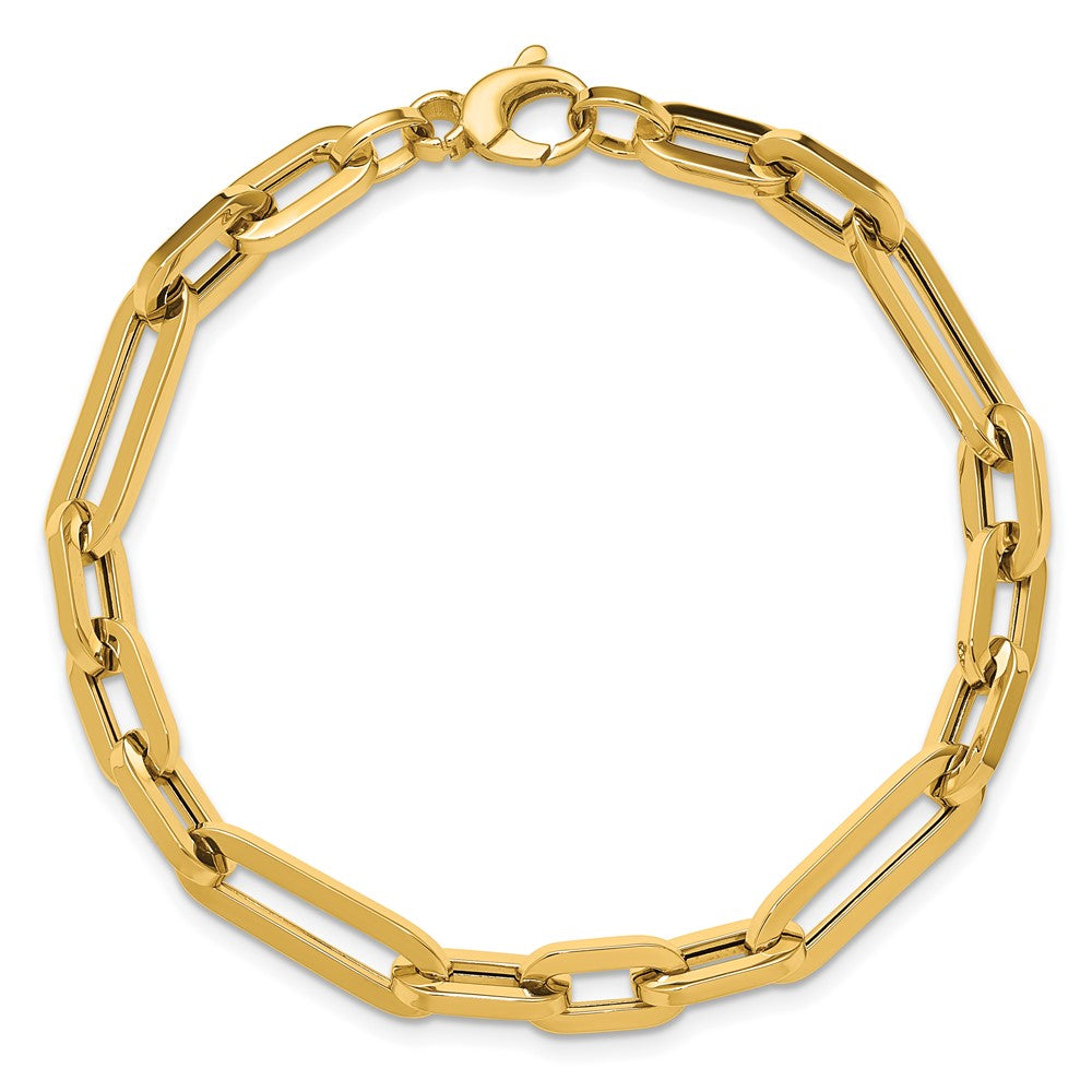 14K Yellow Gold Polished Fancy Link Bracelet