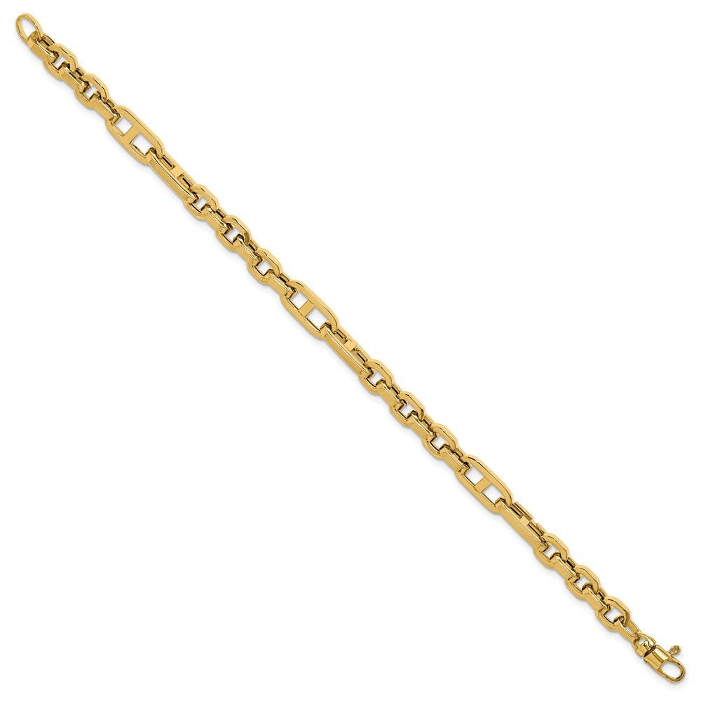 14K Yellow Gold Polished Fancy Link Bracelet