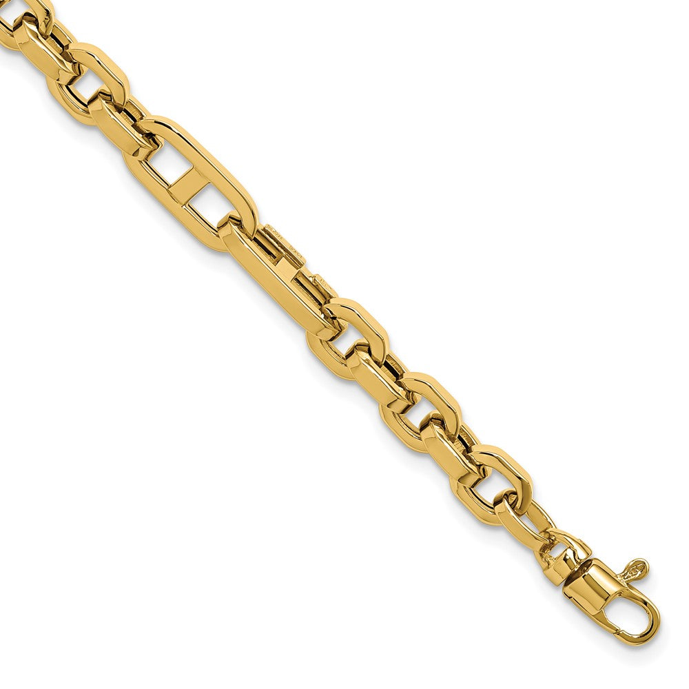 14K Yellow Gold Polished Fancy Link Bracelet