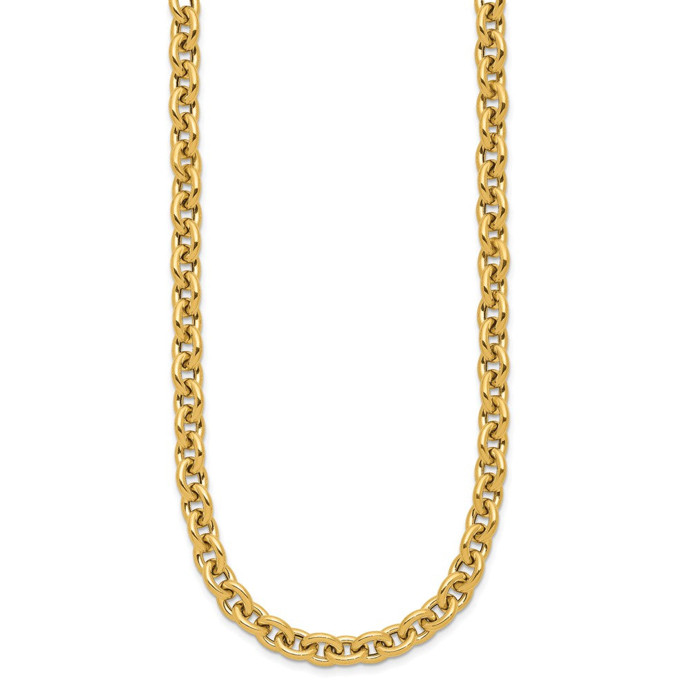 14K Yellow Gold Polished Fancy Link Necklace