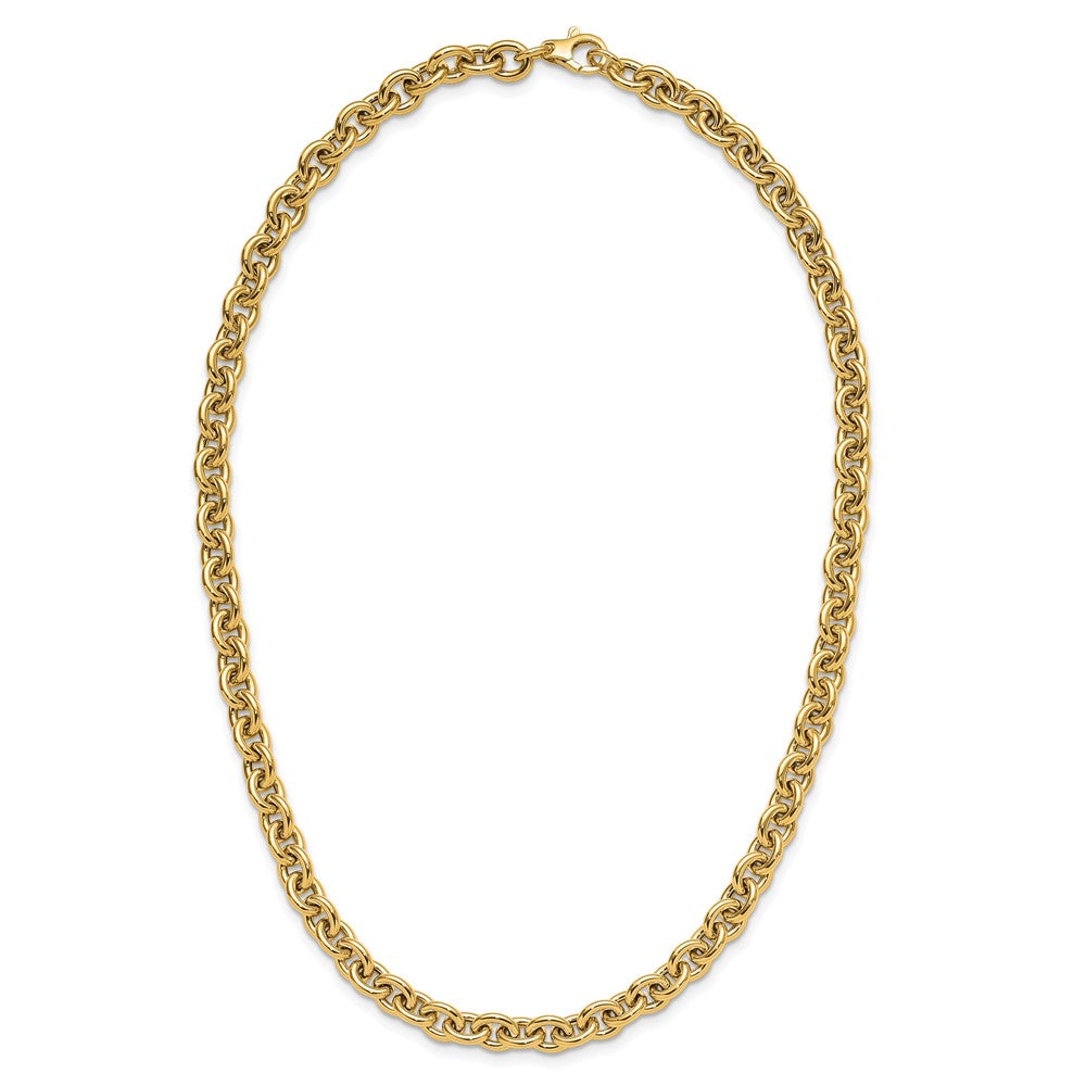 14K Yellow Gold Polished Fancy Link Necklace