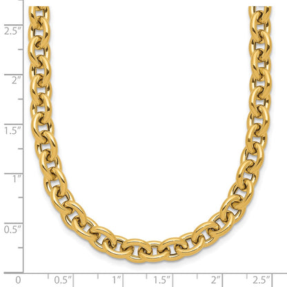 14K Yellow Gold Polished Fancy Link Necklace