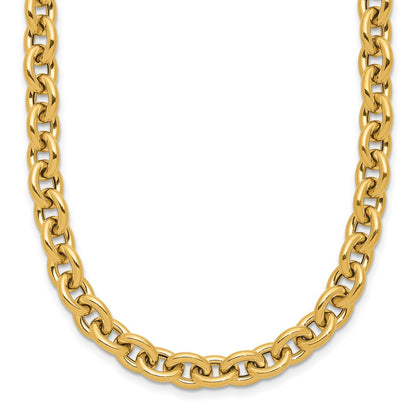 14K Yellow Gold Polished Fancy Link Necklace