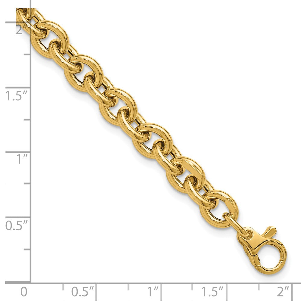 14K Yellow Gold Polished Fancy Link Bracelet