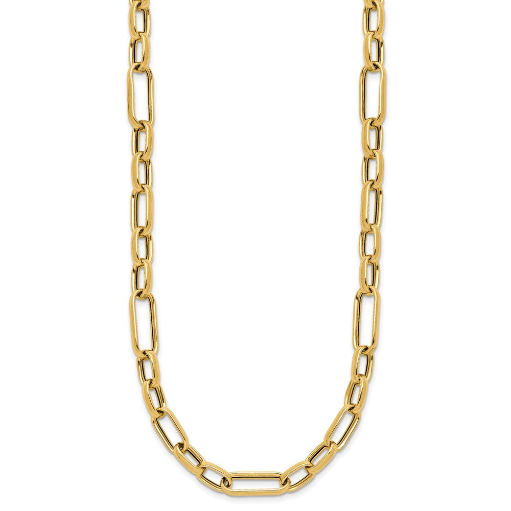 14K Yellow Gold Polished Fancy Link Necklace