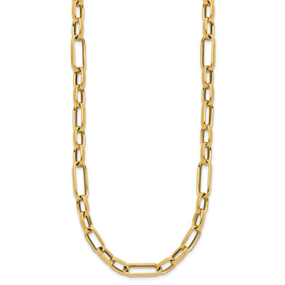 14K Yellow Gold Polished Fancy Link Necklace