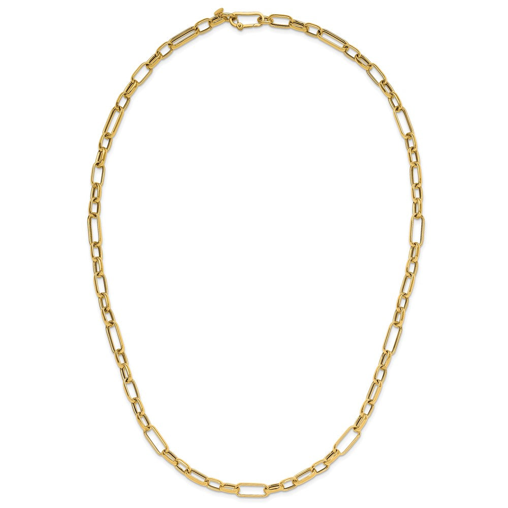 14K Yellow Gold Polished Fancy Link Necklace