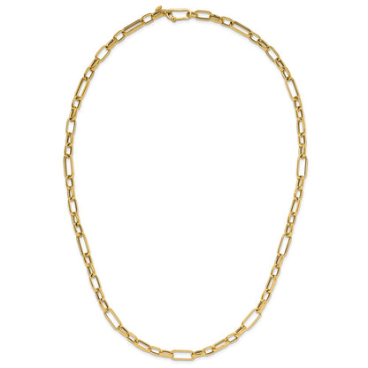 14K Yellow Gold Polished Fancy Link Necklace