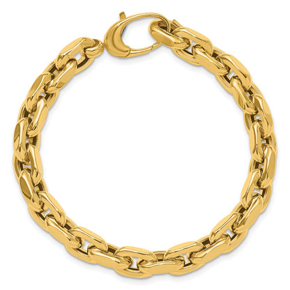14K Yellow Gold Polished Fancy Link Bracelet