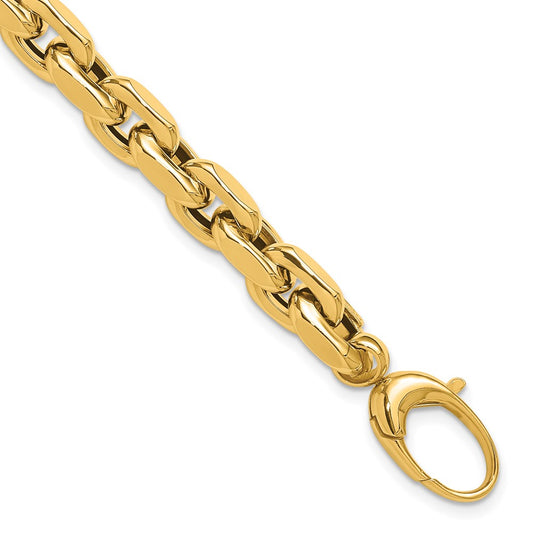 14K Yellow Gold Polished Fancy Link Bracelet
