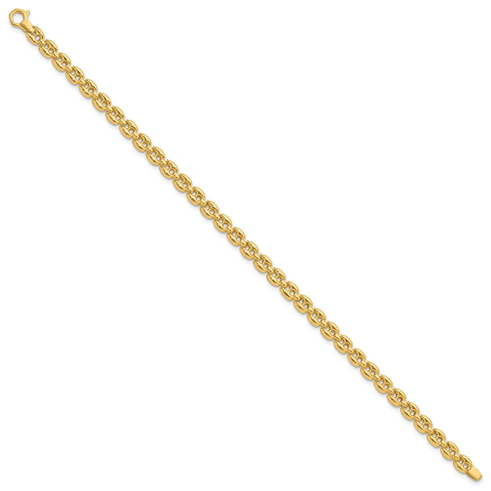 14K Yellow Gold Polished Fancy Link Bracelet