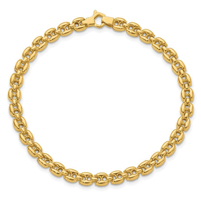 14K Yellow Gold Polished Fancy Link Bracelet