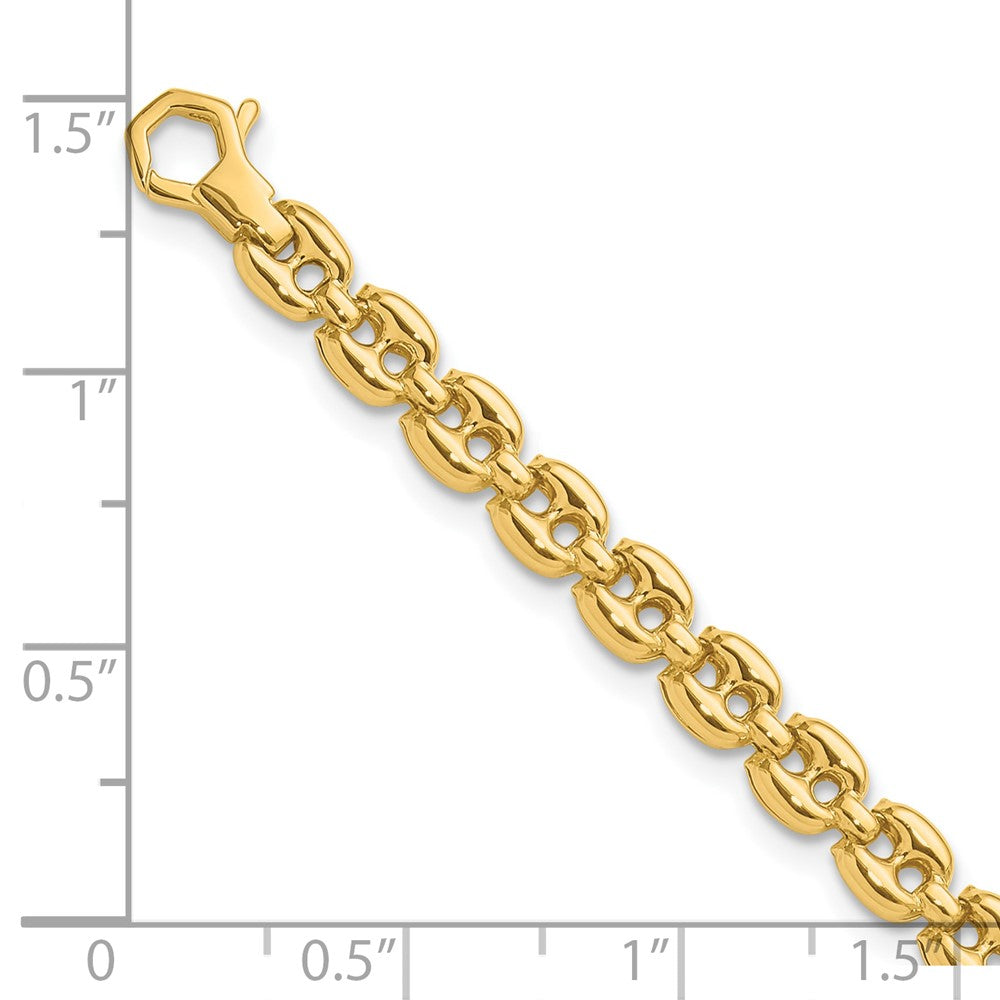14K Yellow Gold Polished Fancy Link Bracelet