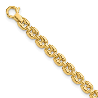 14K Yellow Gold Polished Fancy Link Bracelet