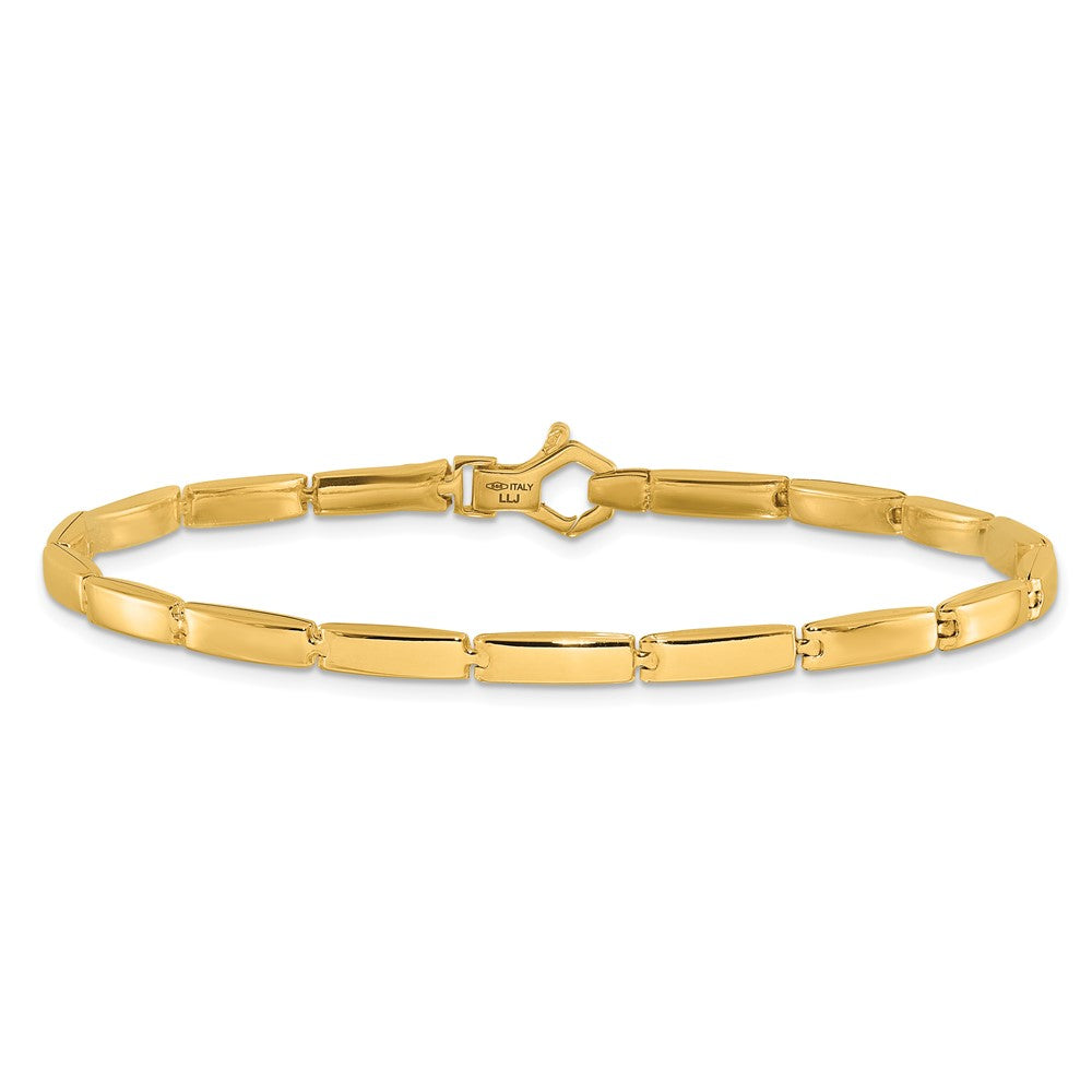 14K Yellow Gold Polished Fancy Link Bracelet
