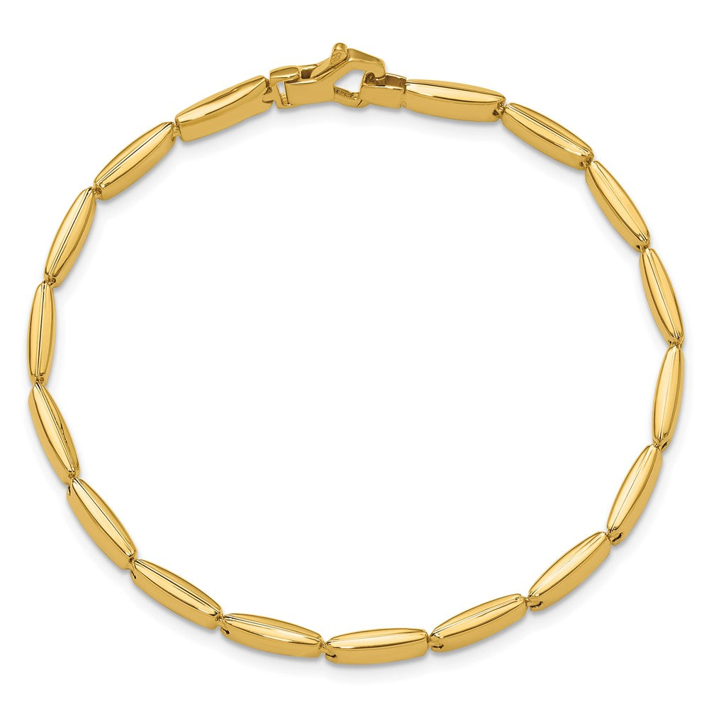 14K Yellow Gold Polished Fancy Link Bracelet