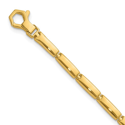 14K Yellow Gold Polished Fancy Link Bracelet