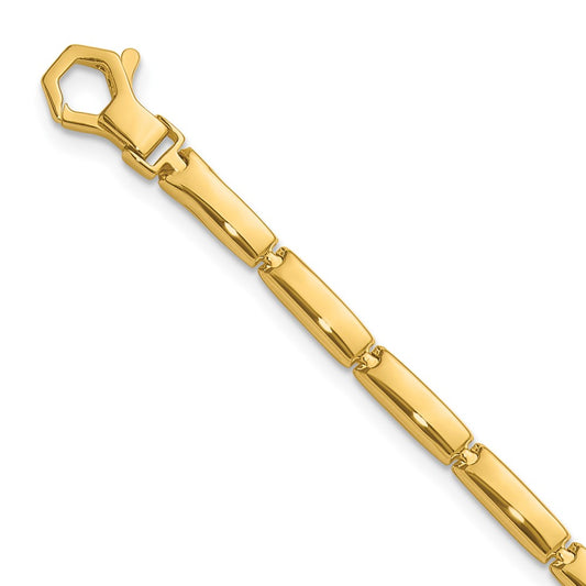 14K Yellow Gold Polished Fancy Link Bracelet