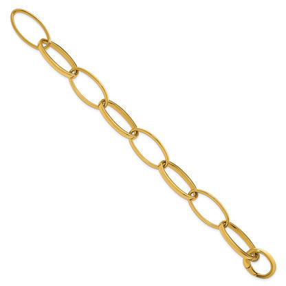 14K Yellow Gold Polished Link Bracelet