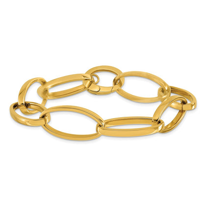 14K Yellow Gold Polished Link Bracelet