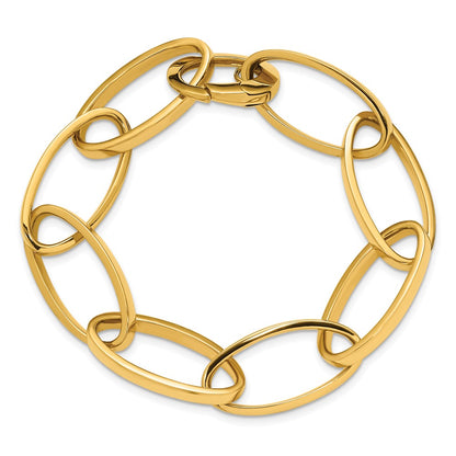 14K Yellow Gold Polished Link Bracelet