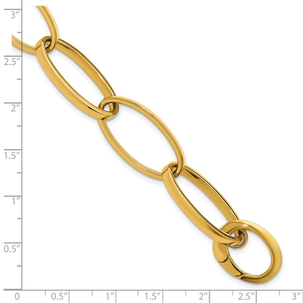 14K Yellow Gold Polished Link Bracelet