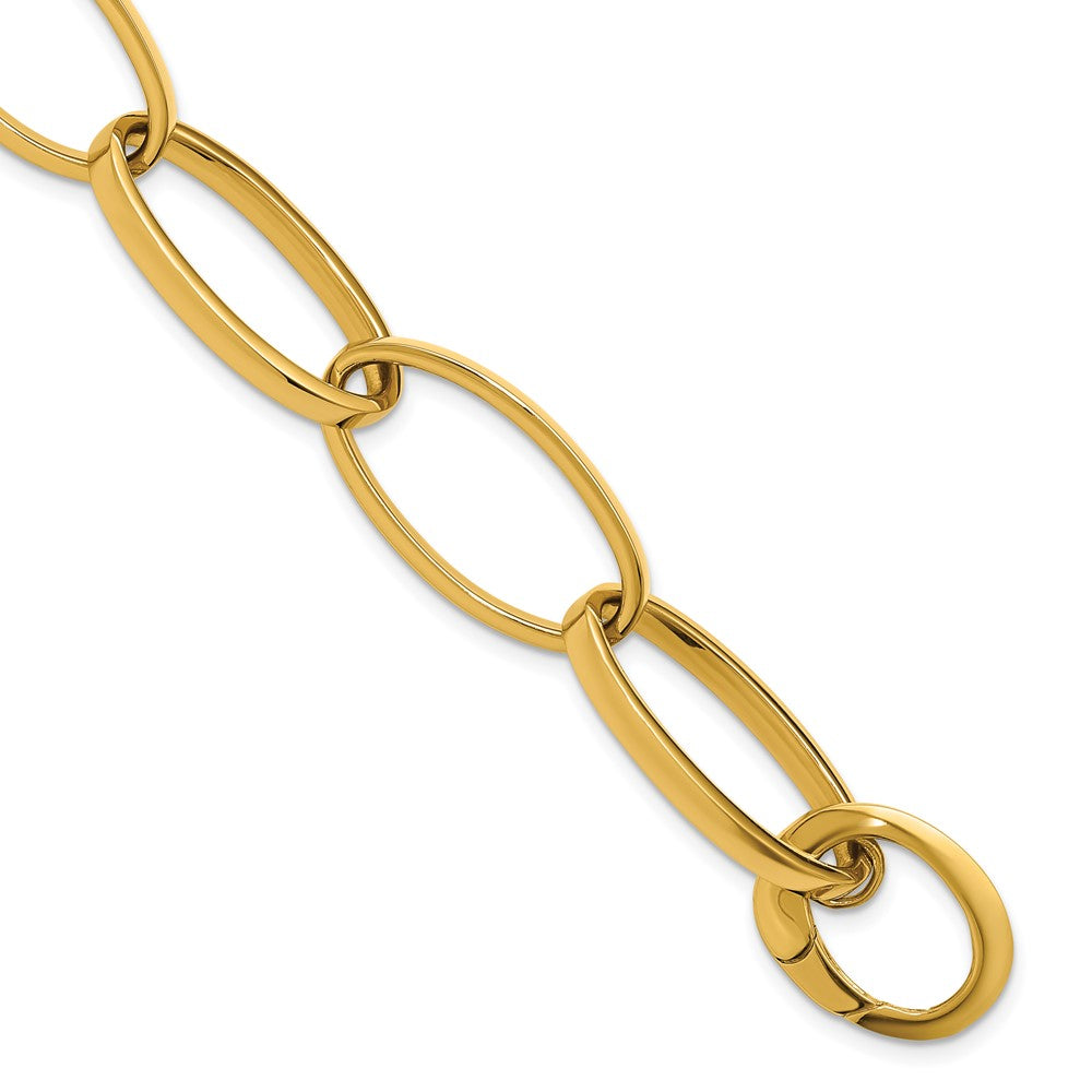14K Yellow Gold Polished Link Bracelet