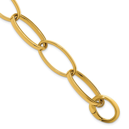 14K Yellow Gold Polished Link Bracelet