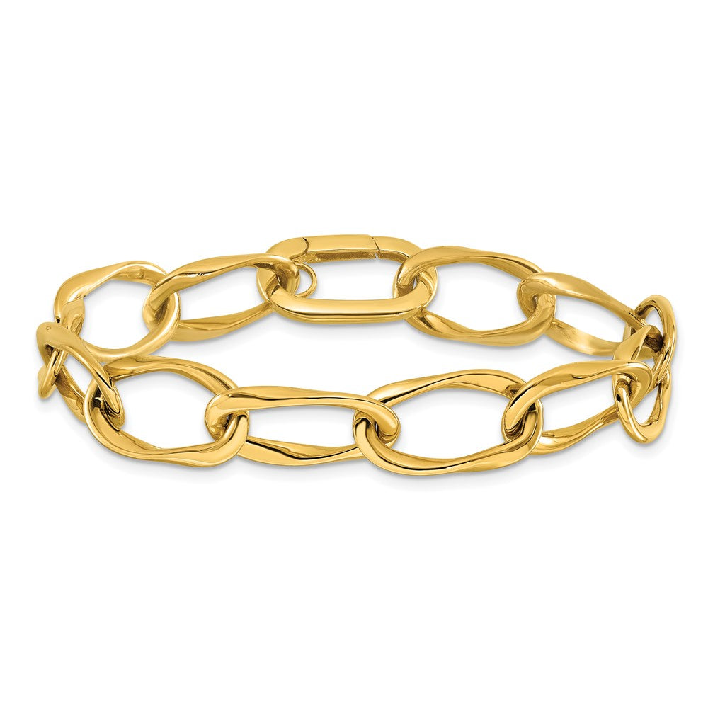 14K Yellow Gold Polished Link Bracelet