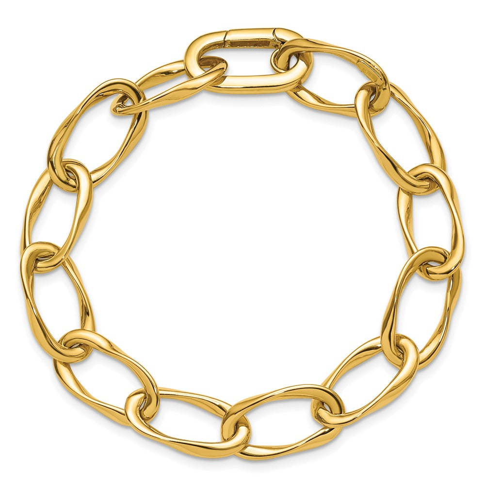 14K Yellow Gold Polished Link Bracelet