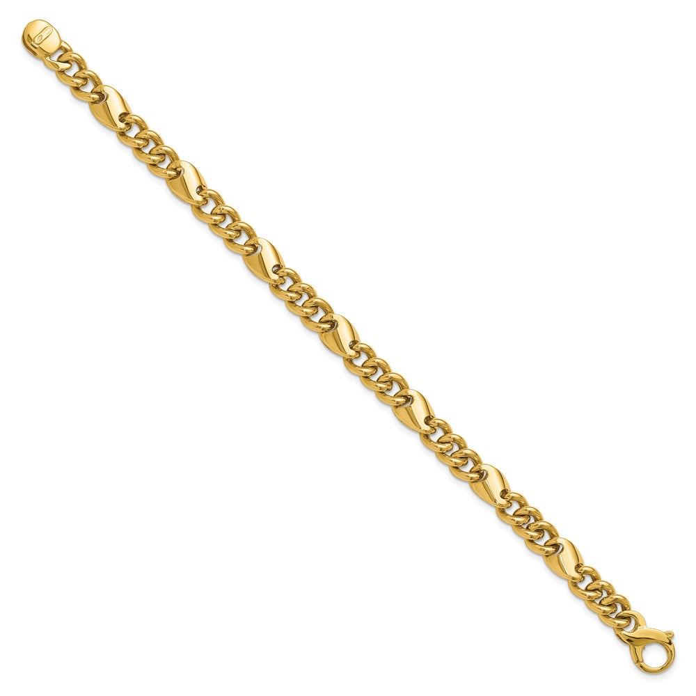 14K Yellow Gold Polished Fancy Link Bracelet