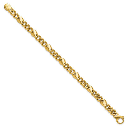 14K Yellow Gold Polished Fancy Link Bracelet