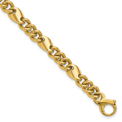14K Yellow Gold Polished Fancy Link Bracelet
