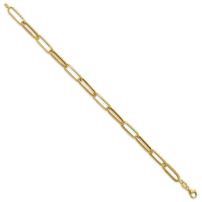 14K Yellow Gold Polished Fancy Link Bracelet