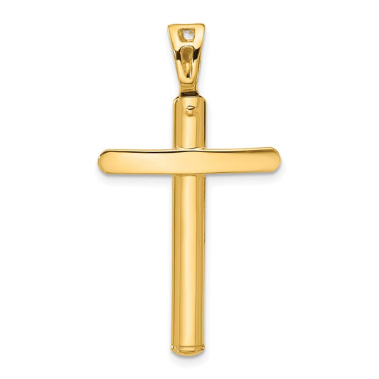 14K Yellow Gold Polished Cross Pendant