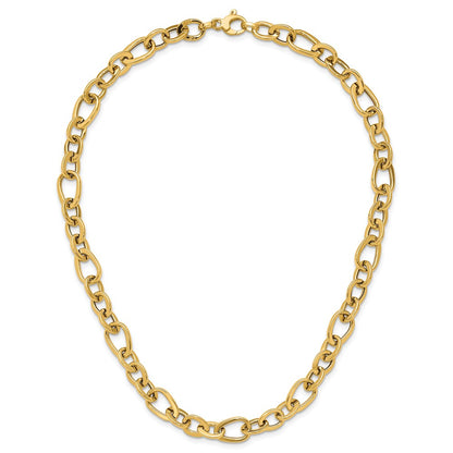 14K Yellow Gold Polished Fancy Link Necklace