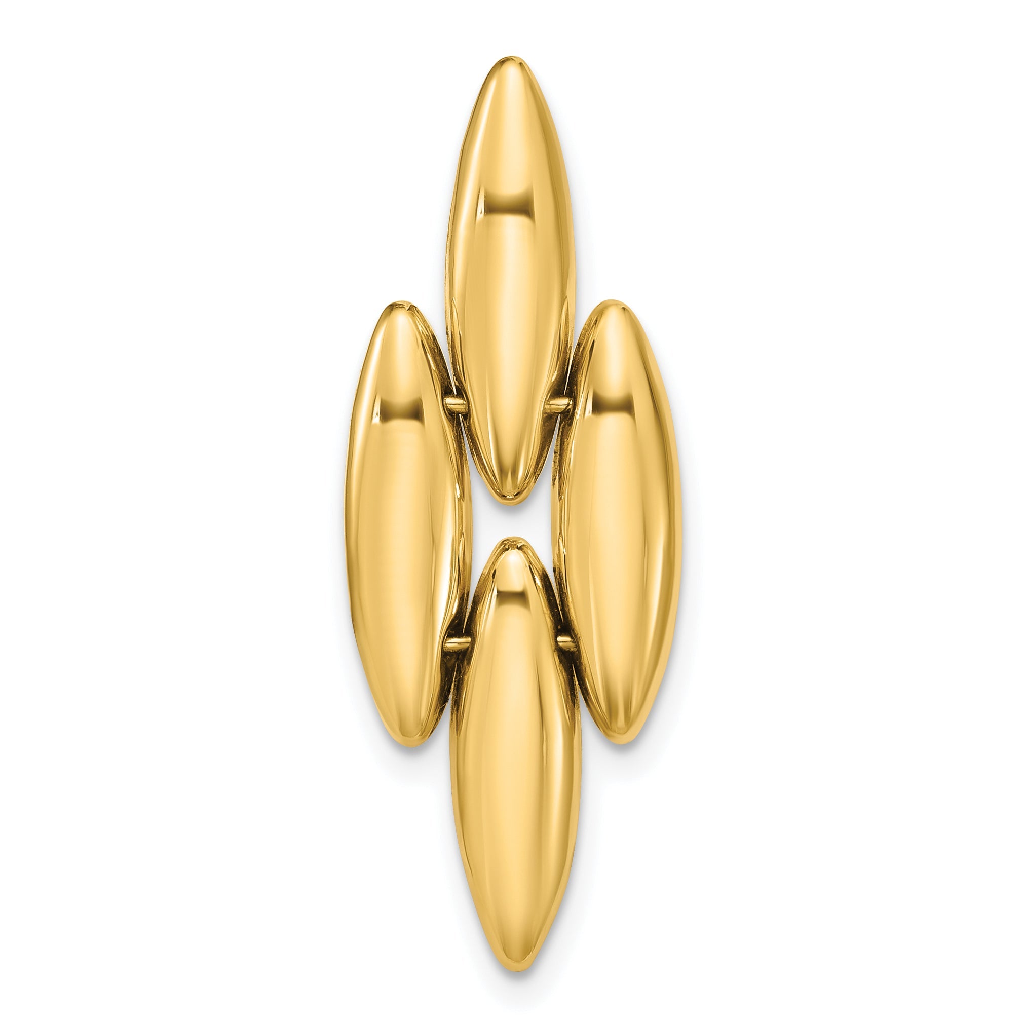 14K Yellow Gold Polished Fancy Pendant