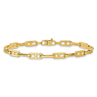 14K Yellow Gold Polished Fancy Link Bracelet