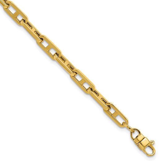 14K Yellow Gold Polished Fancy Link Bracelet