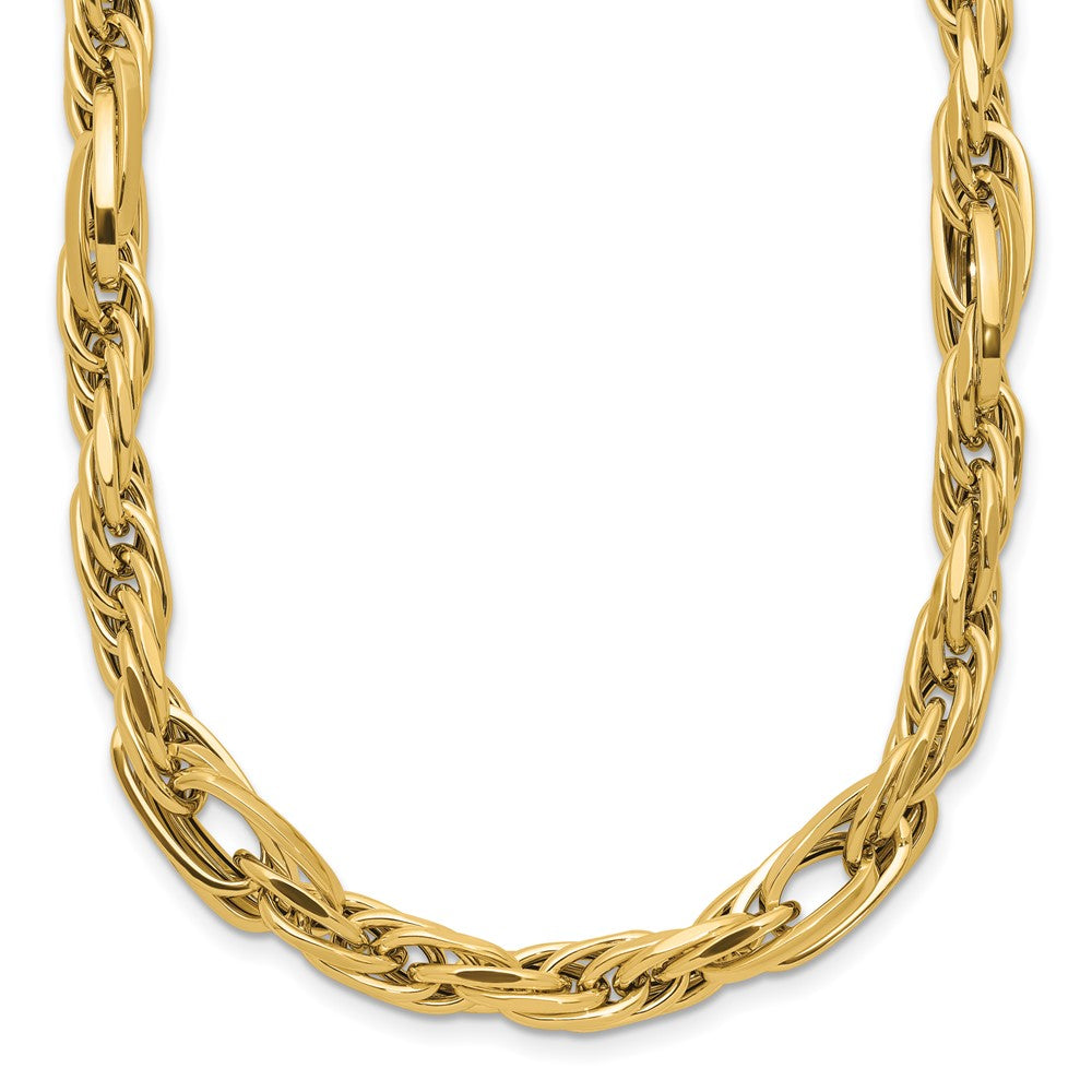 14K Yellow Gold Polished Fancy Link Necklace