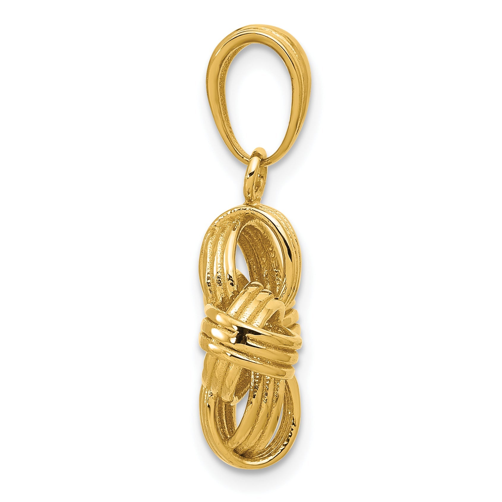 14K Yellow Gold Polished Fancy Pendant