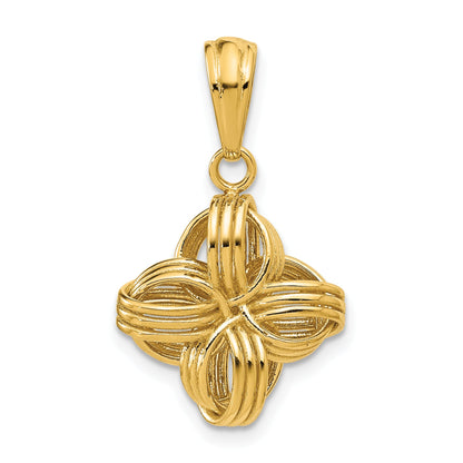 14K Yellow Gold Polished Fancy Pendant