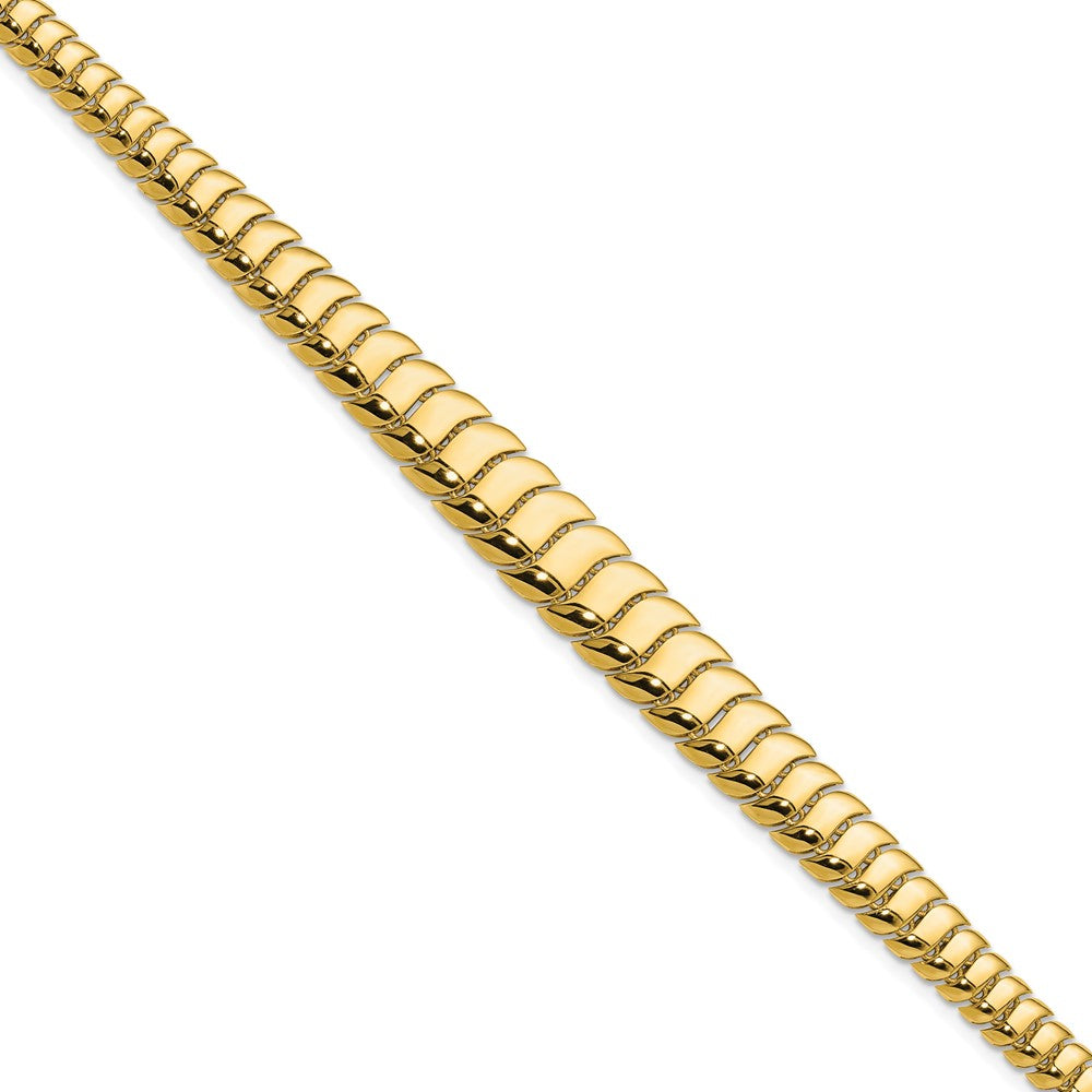 14K Yellow Gold Polished Fancy Graduated Bracelet