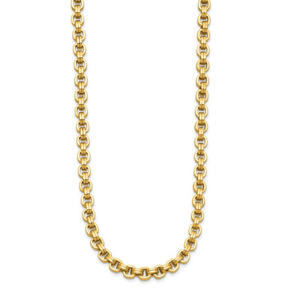 14K Yellow Gold Polished Fancy Link Necklace
