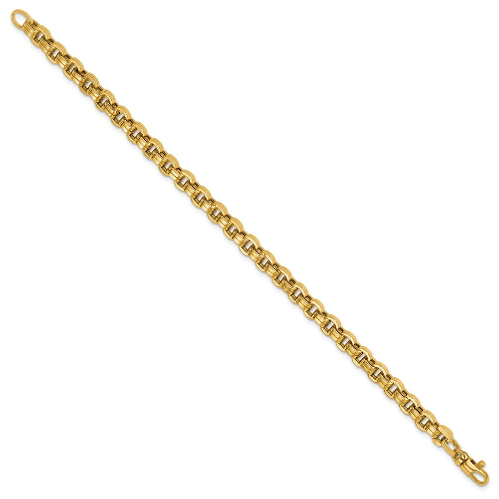 14K Yellow Gold Polished Fancy Link Bracelet