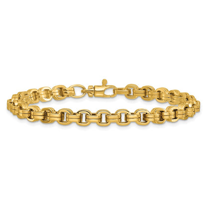14K Yellow Gold Polished Fancy Link Bracelet
