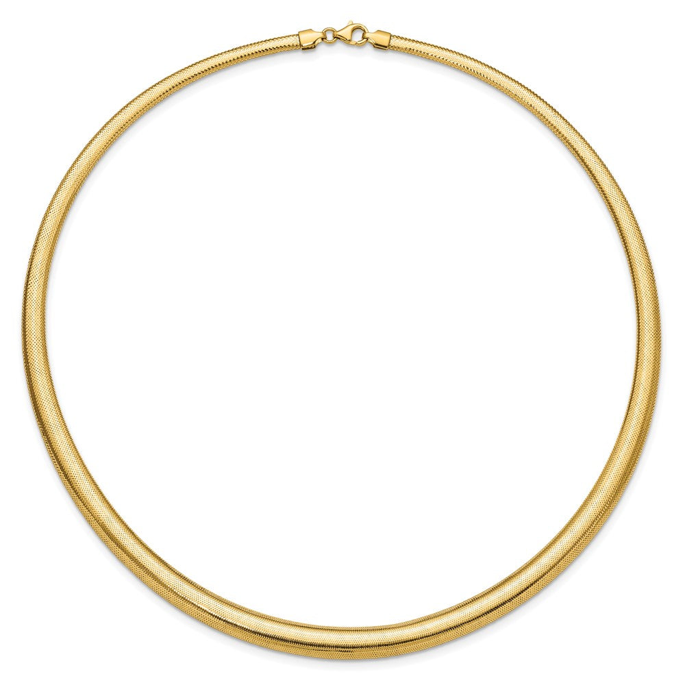 14K Yellow Gold Polished Graduated Stretch Necklace