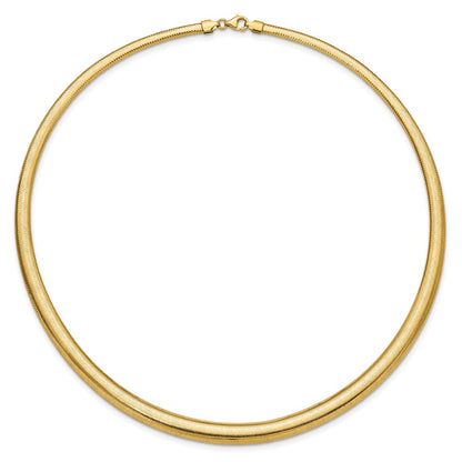 14K Yellow Gold Polished Graduated Stretch Necklace