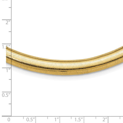 14K Yellow Gold Polished Graduated Stretch Necklace